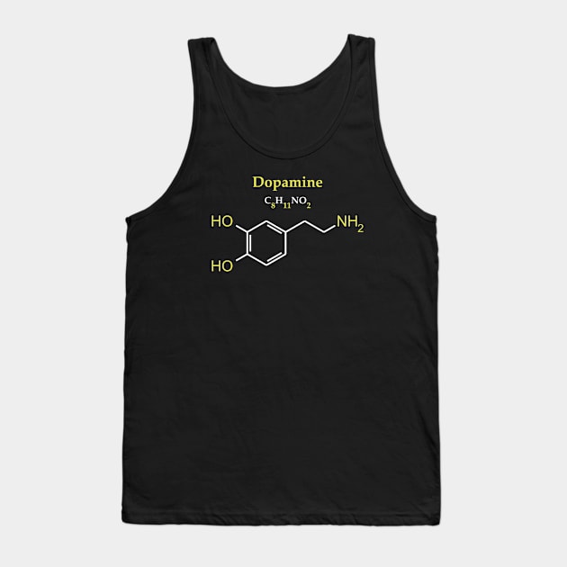 Dopamine Molecule Original Concept Tank Top by Science Design